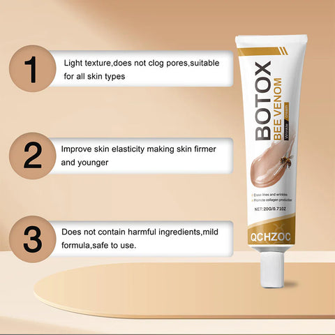 ✨Bee venom facial care ✨Smooth the Look of Wrinkles in 2 minutes — Fast, effective anti-ageing serum — save time and money